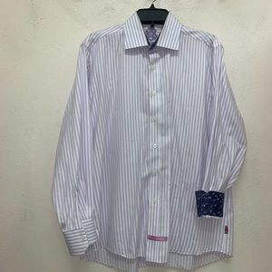 English Laundry Mens M Flip Cuff Dress shirt